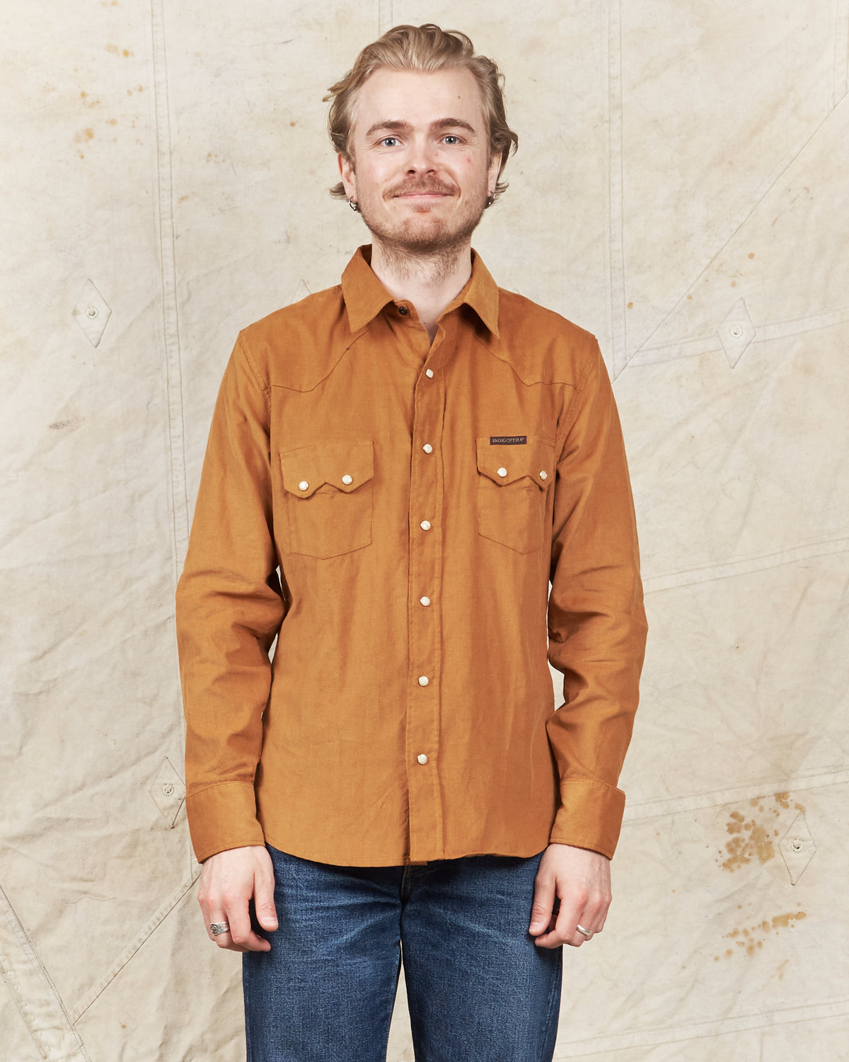Indigofera Dollard Corduroy Shirt Beige