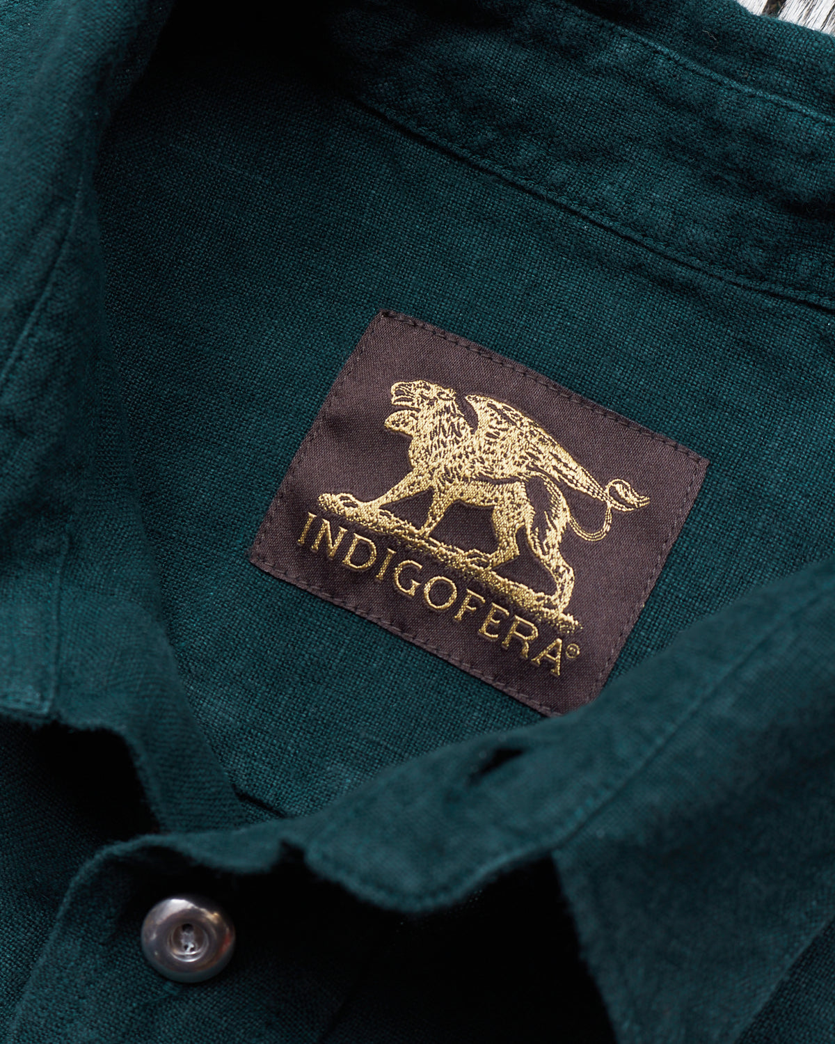 Indigofera Delray Shirt Linen Canvas Petrol