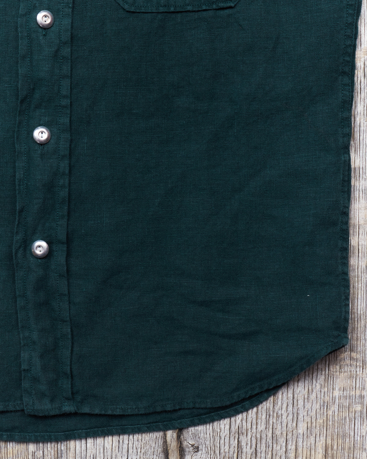 Indigofera Delray Shirt Linen Canvas Petrol
