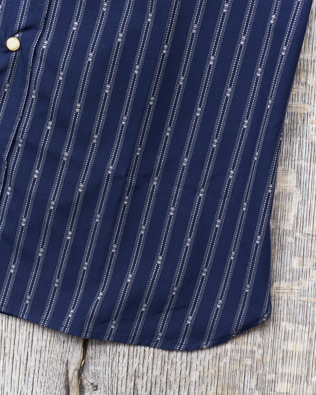 Indigofera Randy Shirt Cotton Stripe Indigo/White