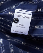 Indigofera Randy Shirt Cotton Stripe Indigo/White