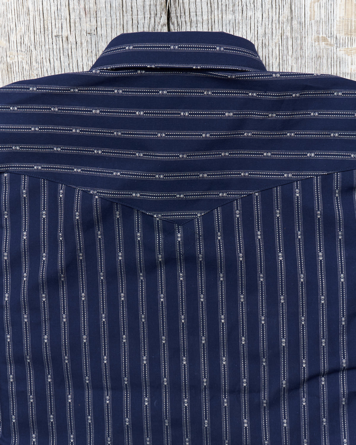 Indigofera Randy Shirt Cotton Stripe Indigo/White