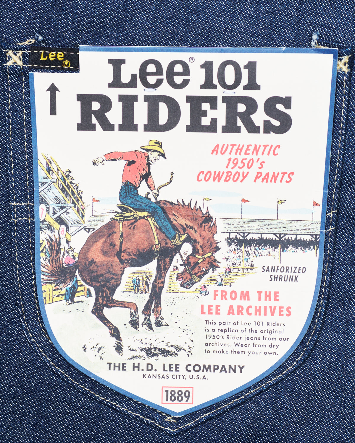Second Hand Deadstock Lee 101 50's Riders Jeans W31 / L32