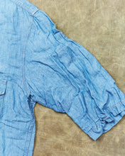 Second Hand Indigofera Delray Cotton / Linen Indigo Chambray Shirt Size  M