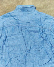 Second Hand Indigofera Delray Cotton / Linen Indigo Chambray Shirt Size  M