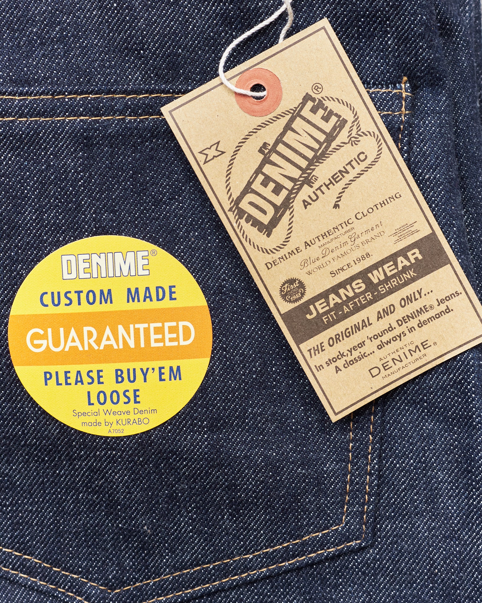 Denime by Warehouse & Co Lot 220A Offset XX Model Jeans Non Wash