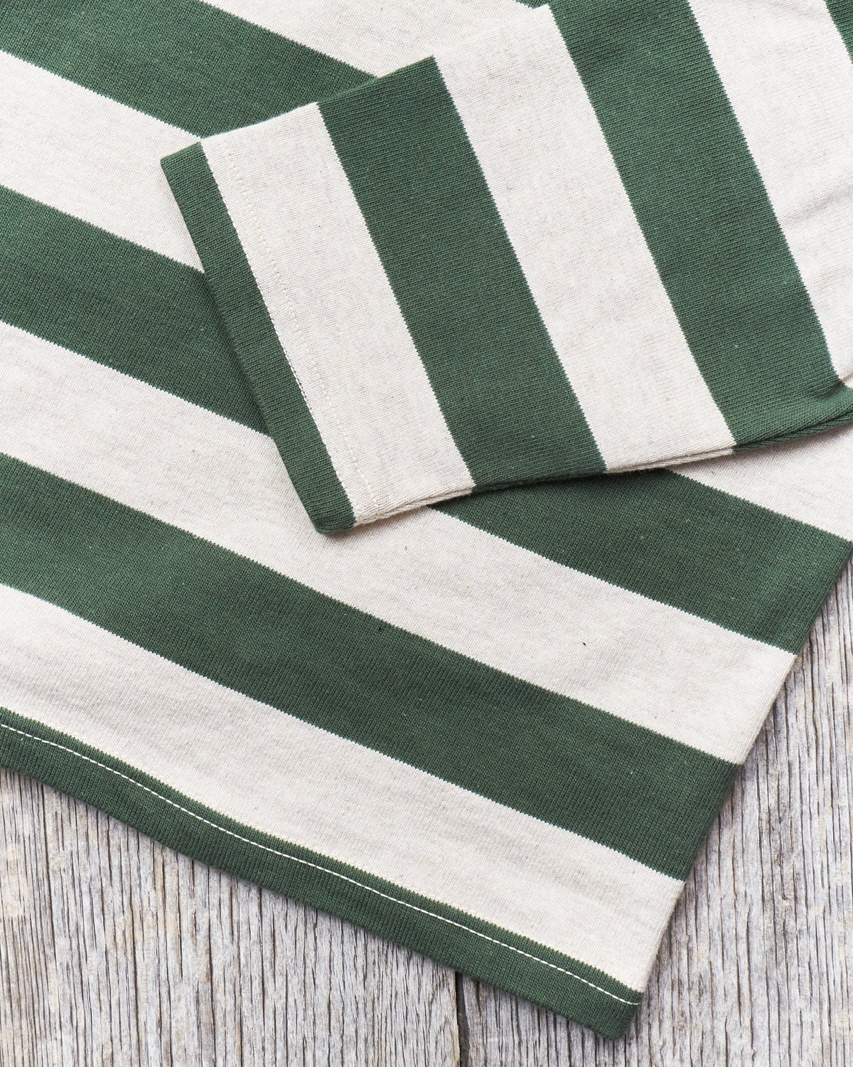 Warehouse & Co. Lot 4051 Three Quarter Shirt Green / Oatmeal