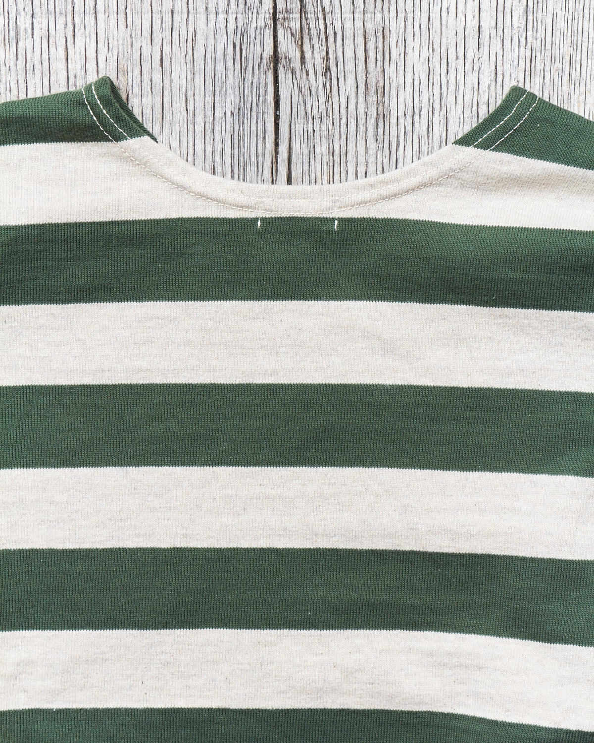 Warehouse & Co. Lot 4051 Three Quarter Shirt Green / Oatmeal
