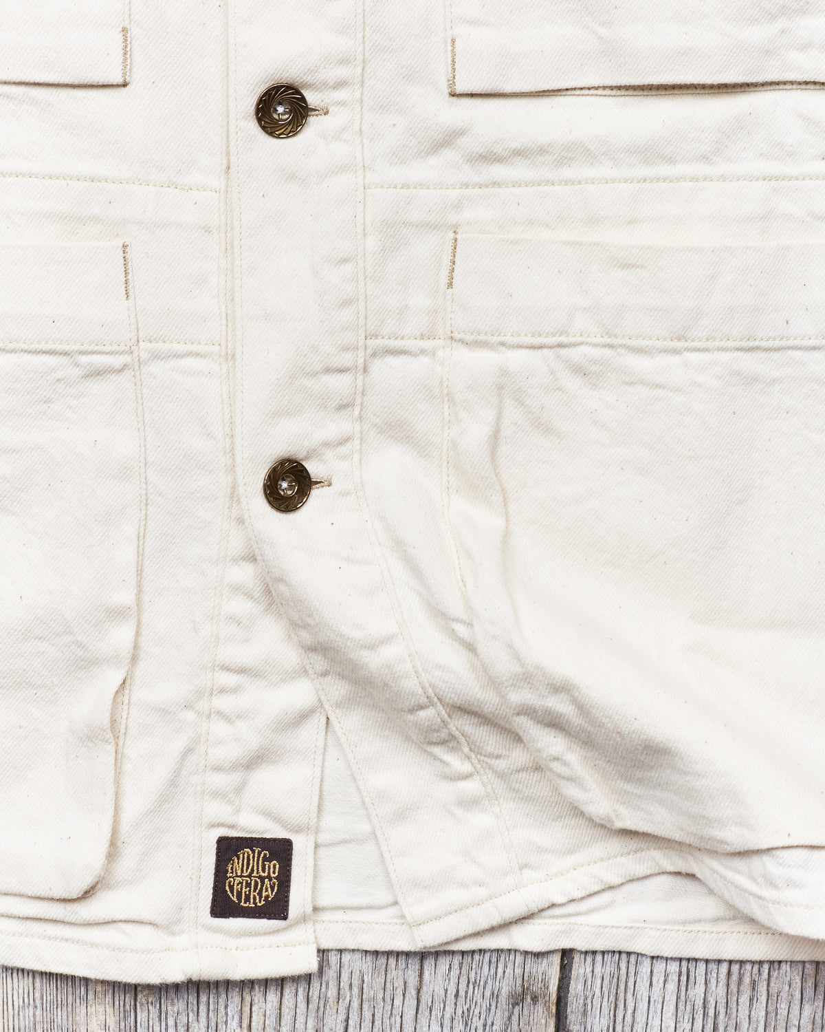 Indigofera Rivera Shirt Carson Denim Ecru