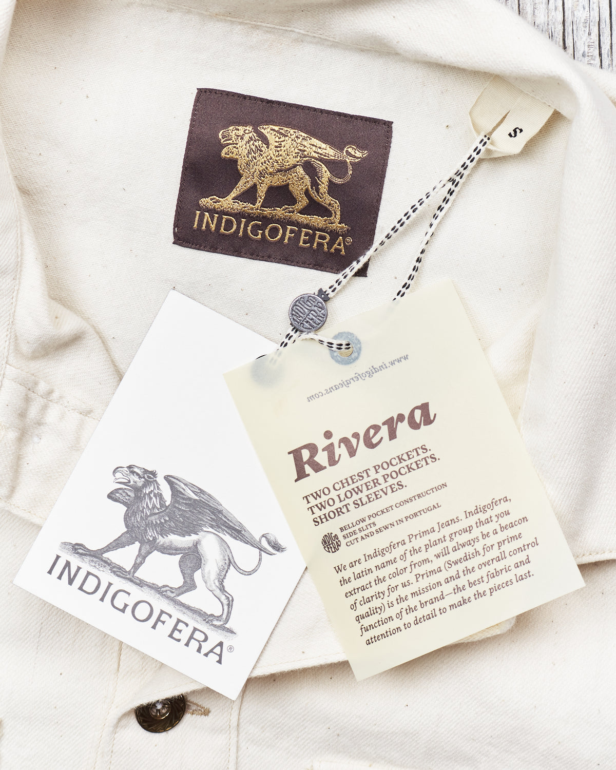 Indigofera Rivera Shirt Carson Denim Ecru