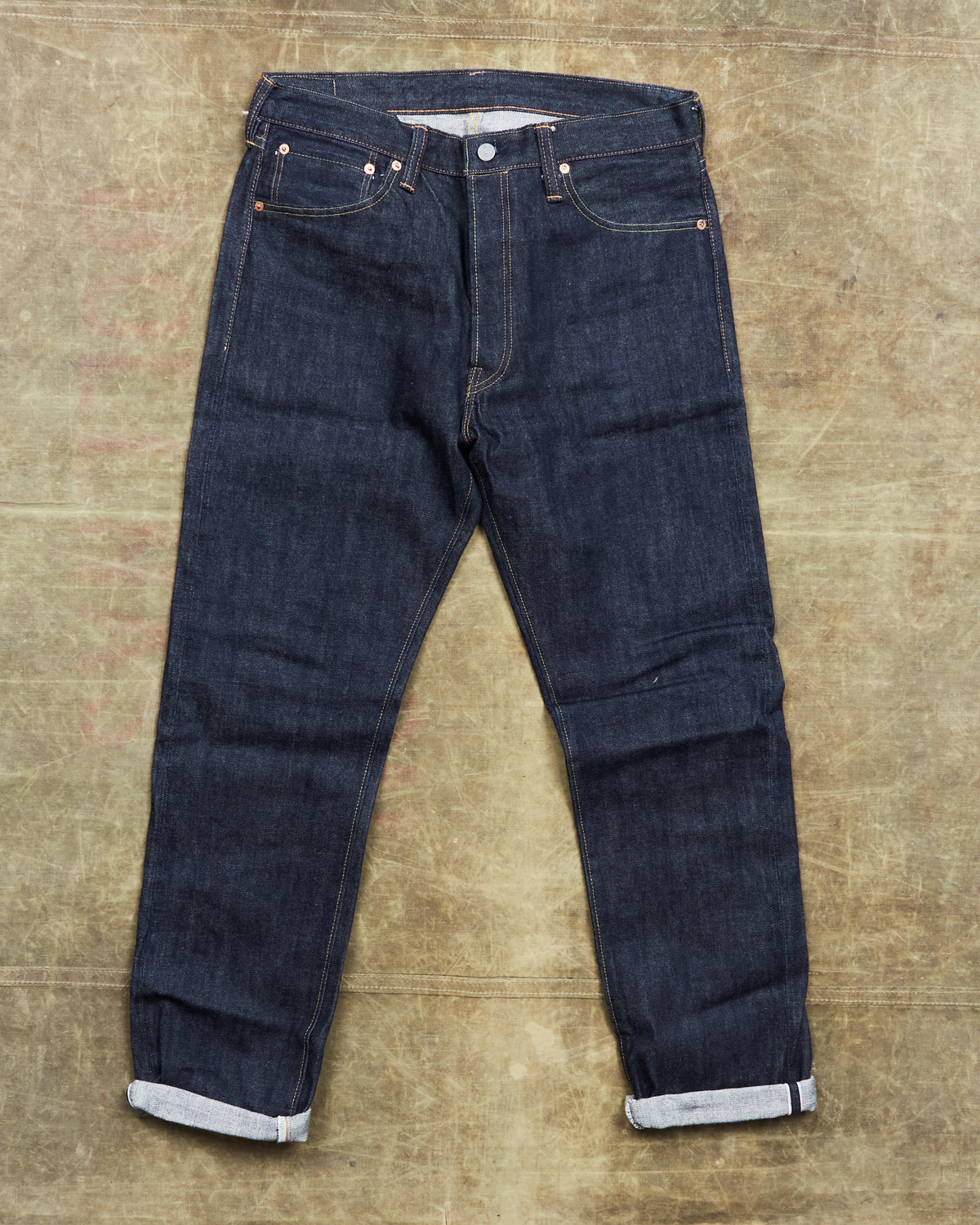 Second Hand Sugar Cane & Co. Model 2021 Tapered One Wash Jeans W34 / L32