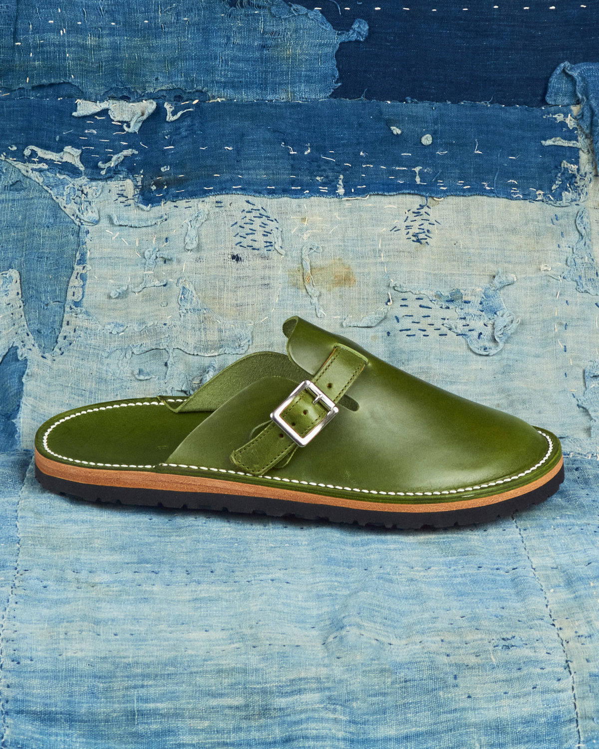 Zerrows Slit Sandal Green