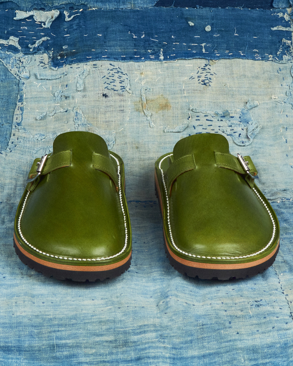 Zerrows Slit Sandal Green
