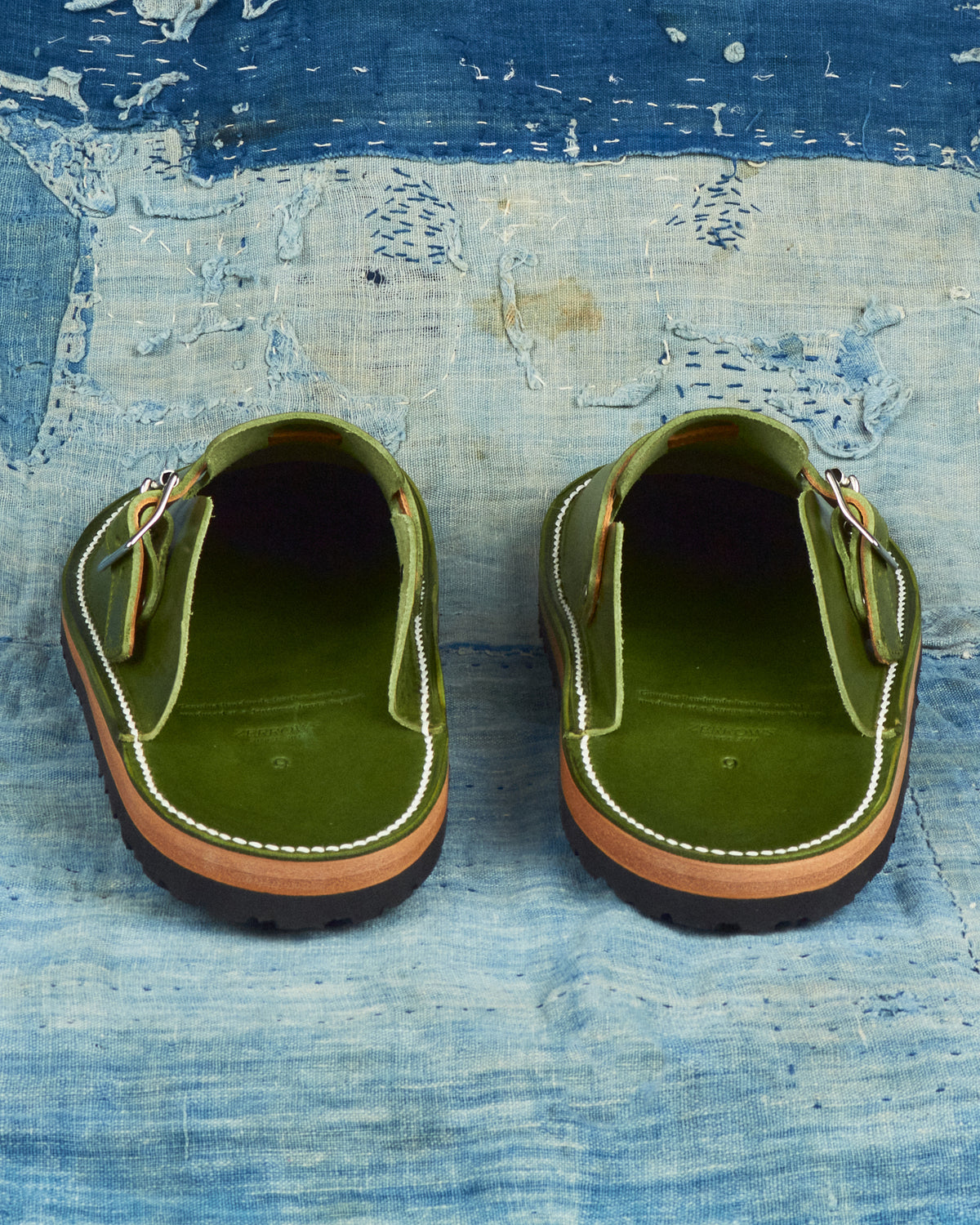Zerrows Slit Sandal Green