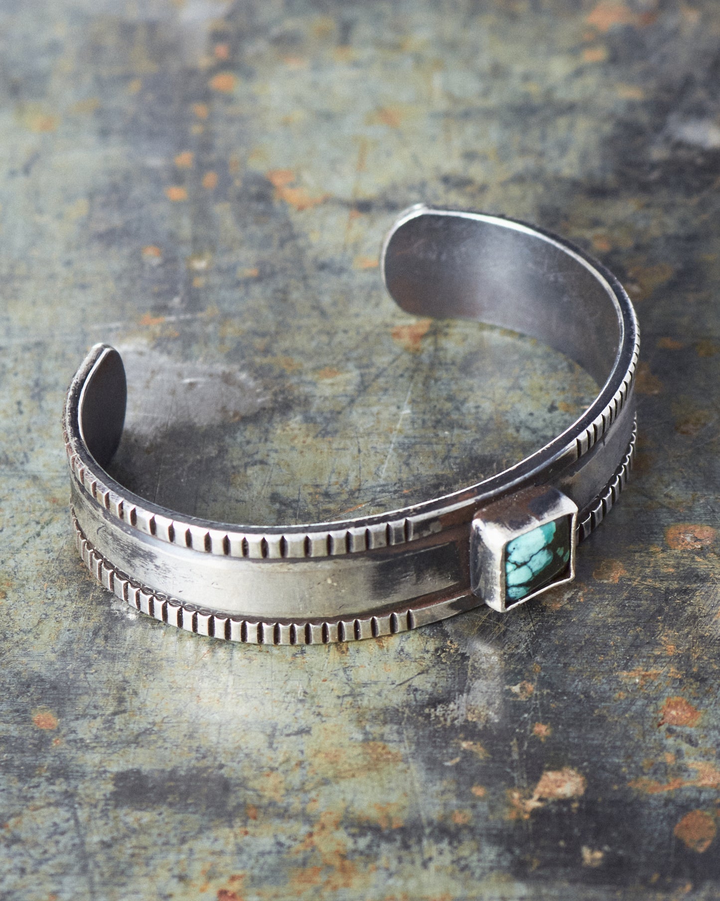 Tenable Crafts Silver Turquoise Bracelet #201