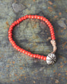 Tenable Crafts Red White Heart Trade Beads Bracelet #195