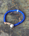 Tenable Crafts Blue White Heart Trade Beads Bracelet #198