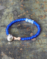 Tenable Crafts Blue White Heart Trade Beads Bracelet #199