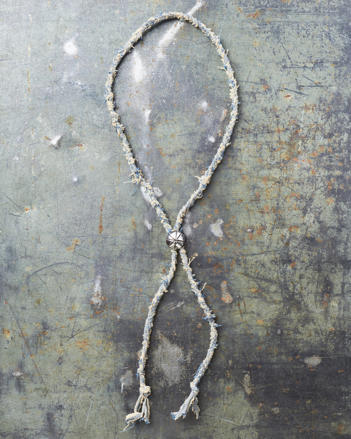 Tenable Crafts Indigo Braided Silver Necklace #206