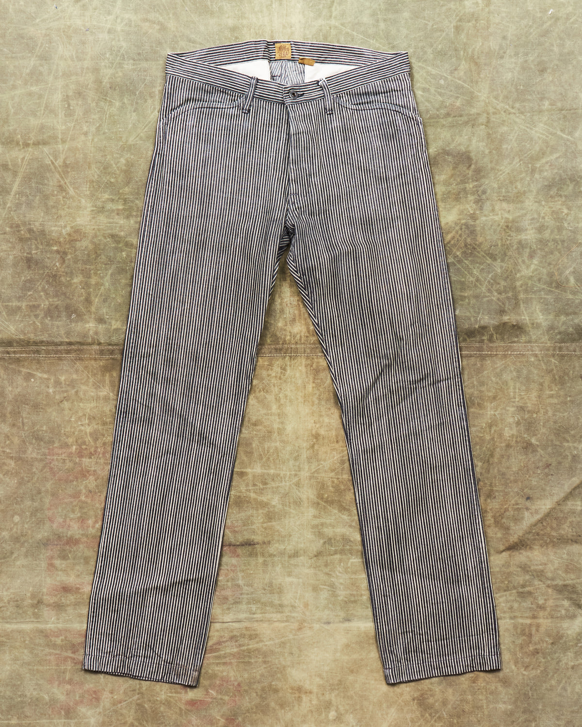 Second Hand Indigofera Swearengen Pants Black/White Hickory Stripe W33/L34