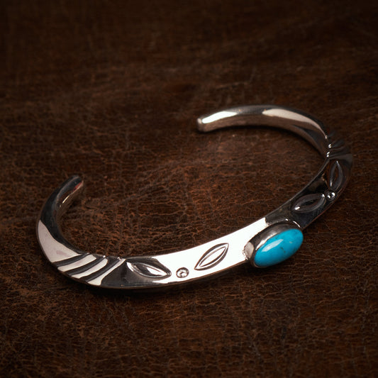 Larry Smith BR-0108 Triangle Bangle Turquoise