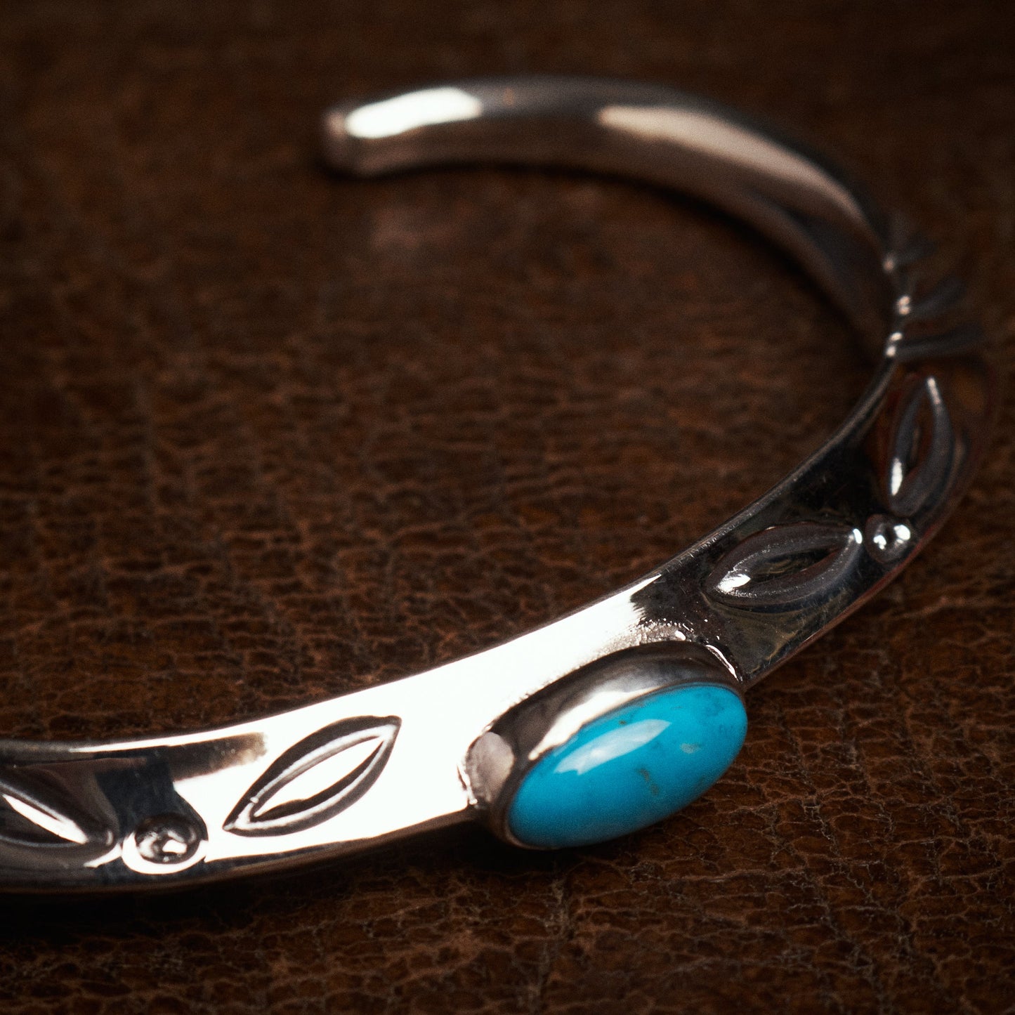 Larry Smith BR-0108 Triangle Bangle Turquoise