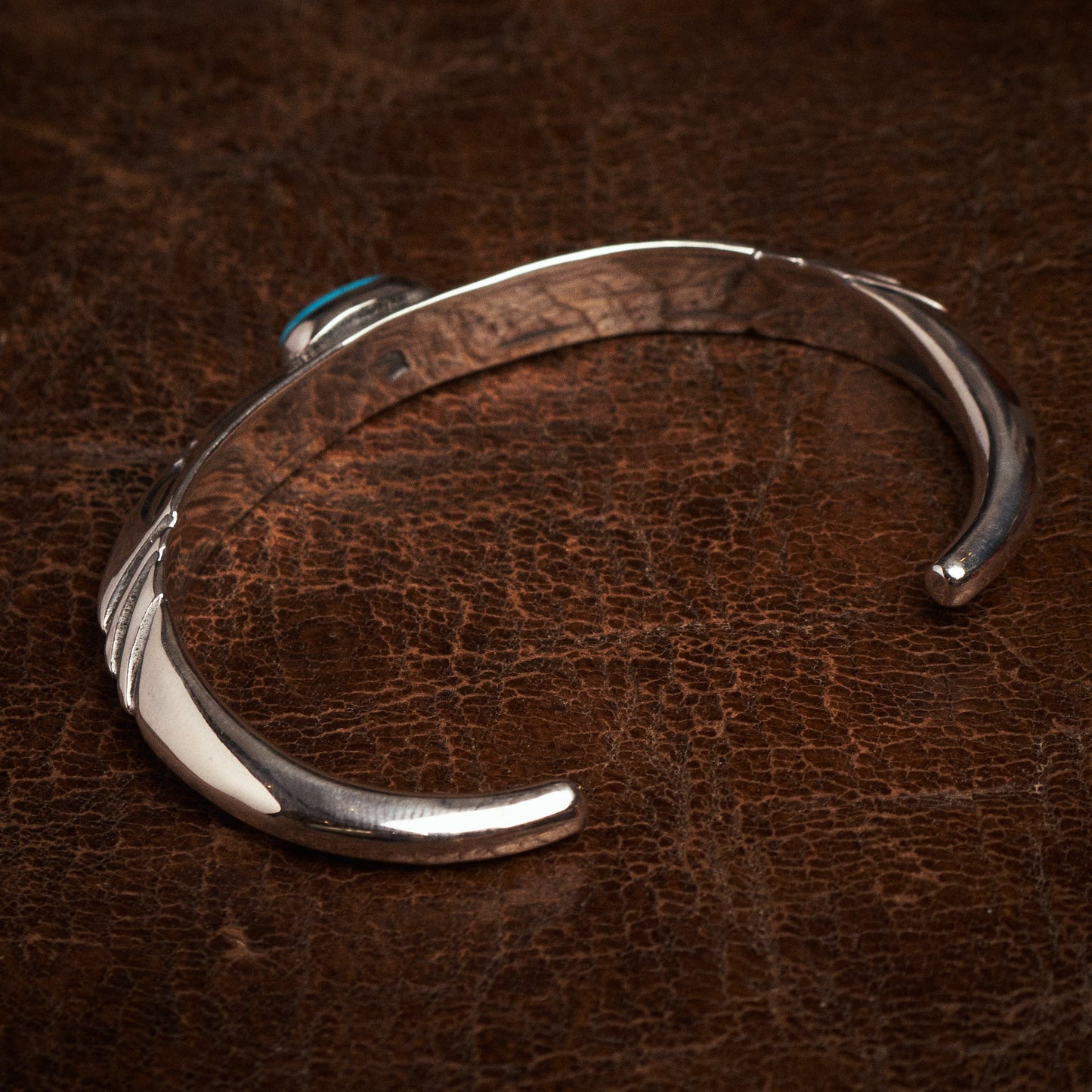 Larry Smith BR-0108 Triangle Bangle Turquoise