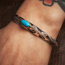 Larry Smith BR-0108 Triangle Bangle Turquoise