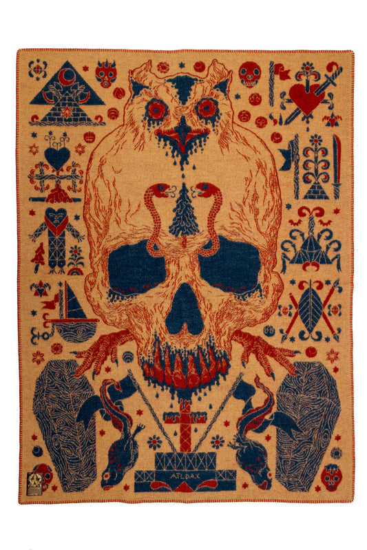 Indigofera x Björn Atldax 10 Skull Blankets - Baron Samedi No. 2