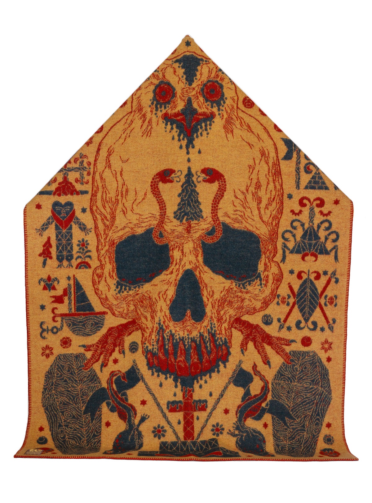 Indigofera x Björn Atldax 10 Skull Blankets - Baron Samedi No. 2