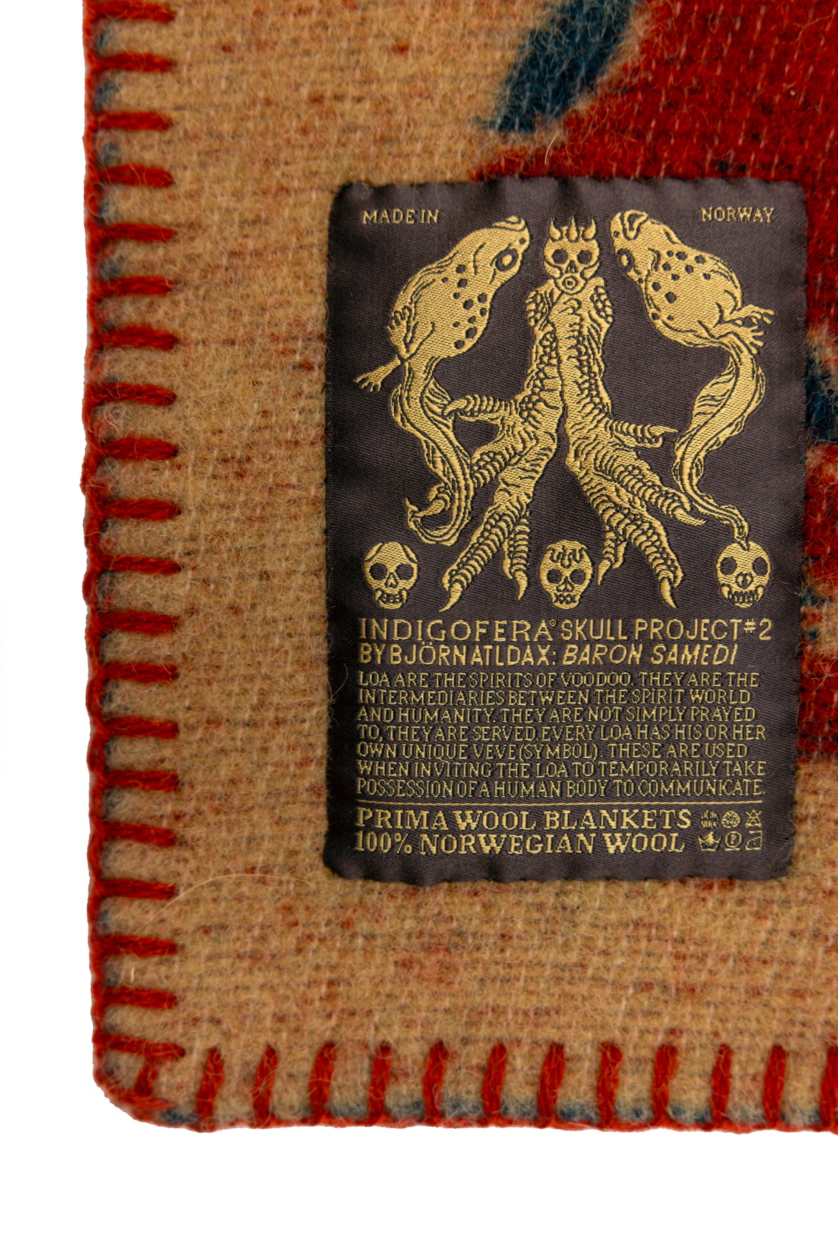 Indigofera x Björn Atldax 10 Skull Blankets - Baron Samedi No. 2