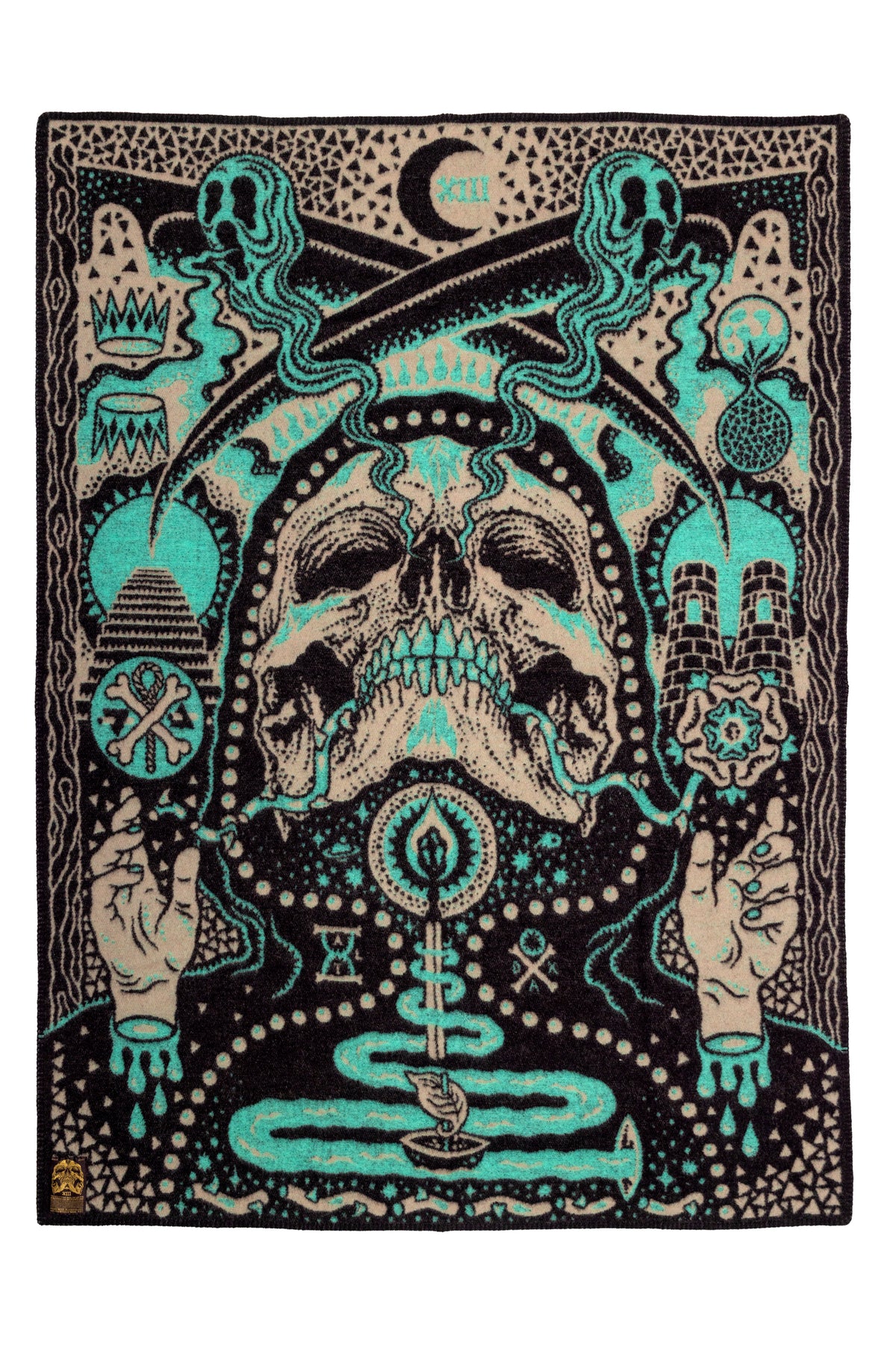 Indigofera x Björn Atldax 10 Skull Blankets - Tarot Death Card No. 5