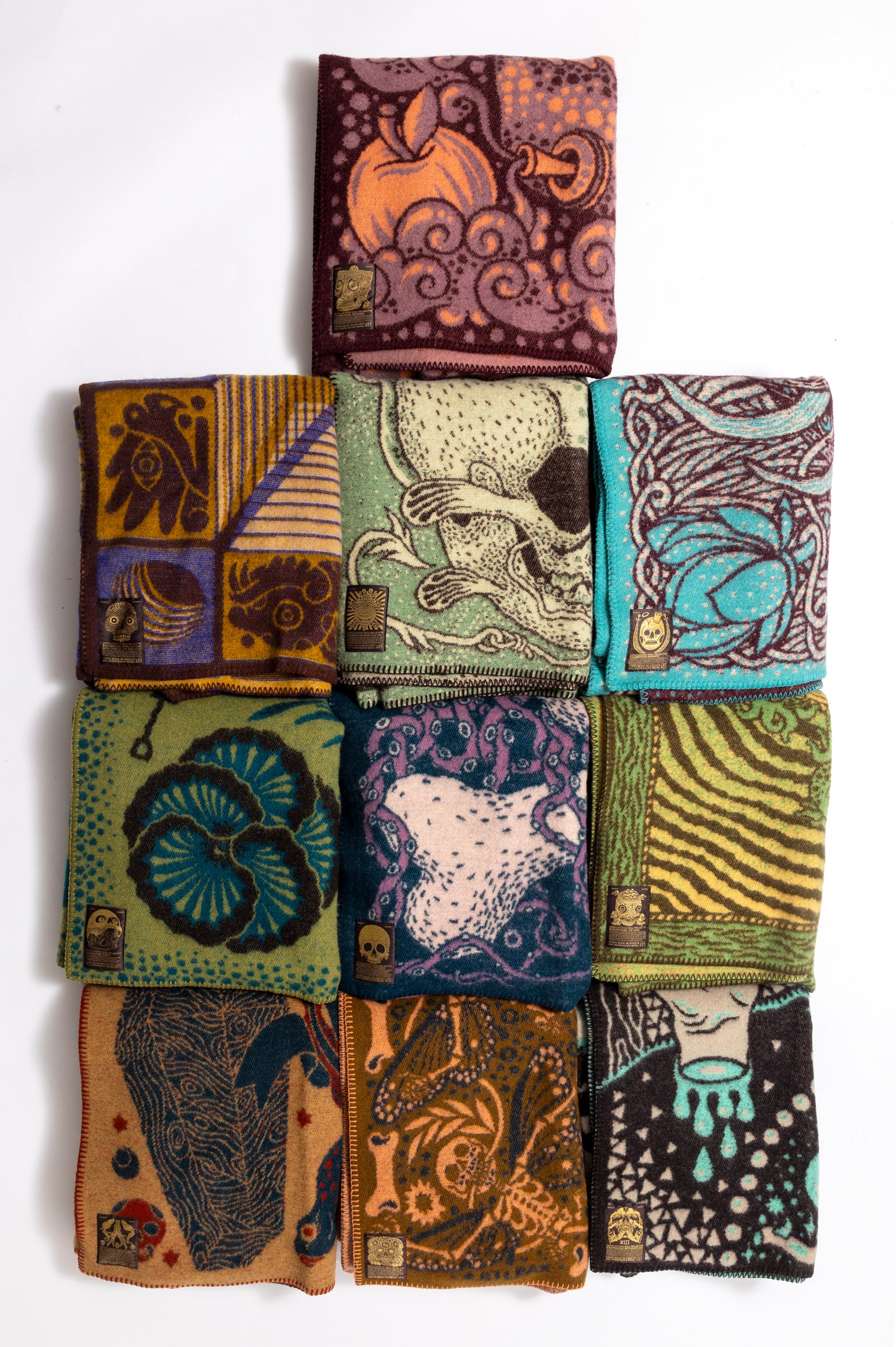Indigofera x Björn Atldax 10 Skull Blankets - Mixtec Calendar No. 4