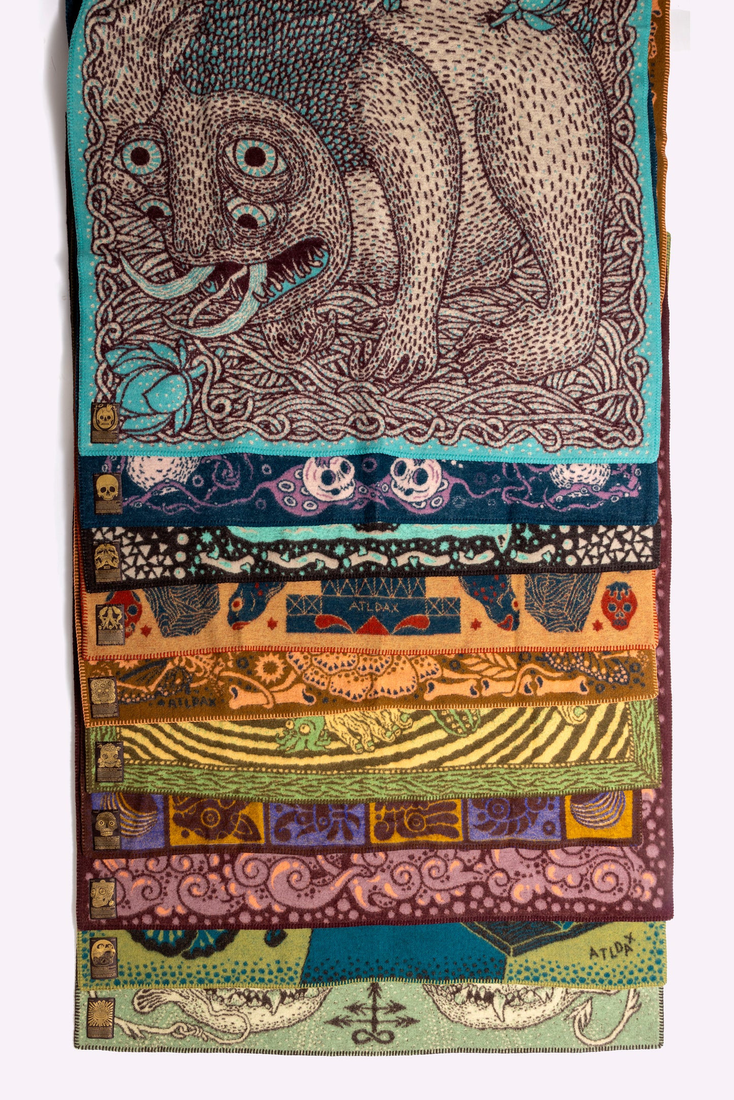 Indigofera x Björn Atldax 10 Skull Blankets - Mixtec Calendar No. 4