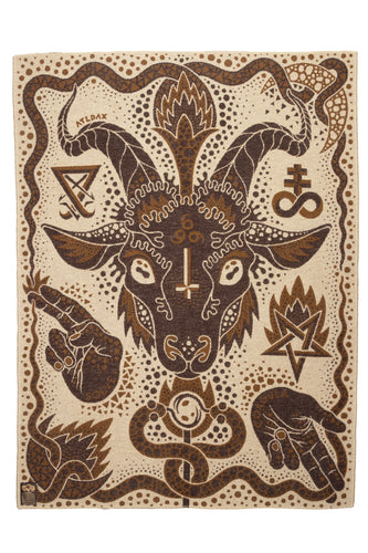 Indigofera x Björn Atldax Wool Blanket Baphomet