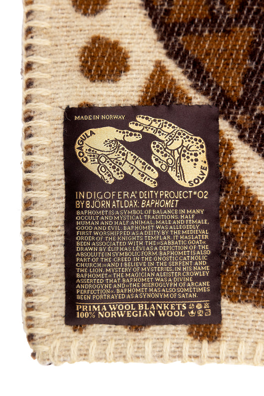 Indigofera x Björn Atldax Wool Blanket Baphomet