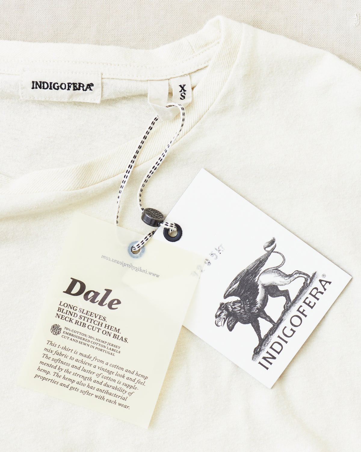Indigofera Dale Sweater Vintage White / Marshall Black