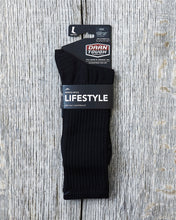 Darn Tough 1480 Merino Wool Lifestyle Mid-Calf Lightweight Black Socks