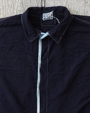 Tender 464 Webbing Fly Shirt Double Indigo Cotton Tote Cloth Rinsed