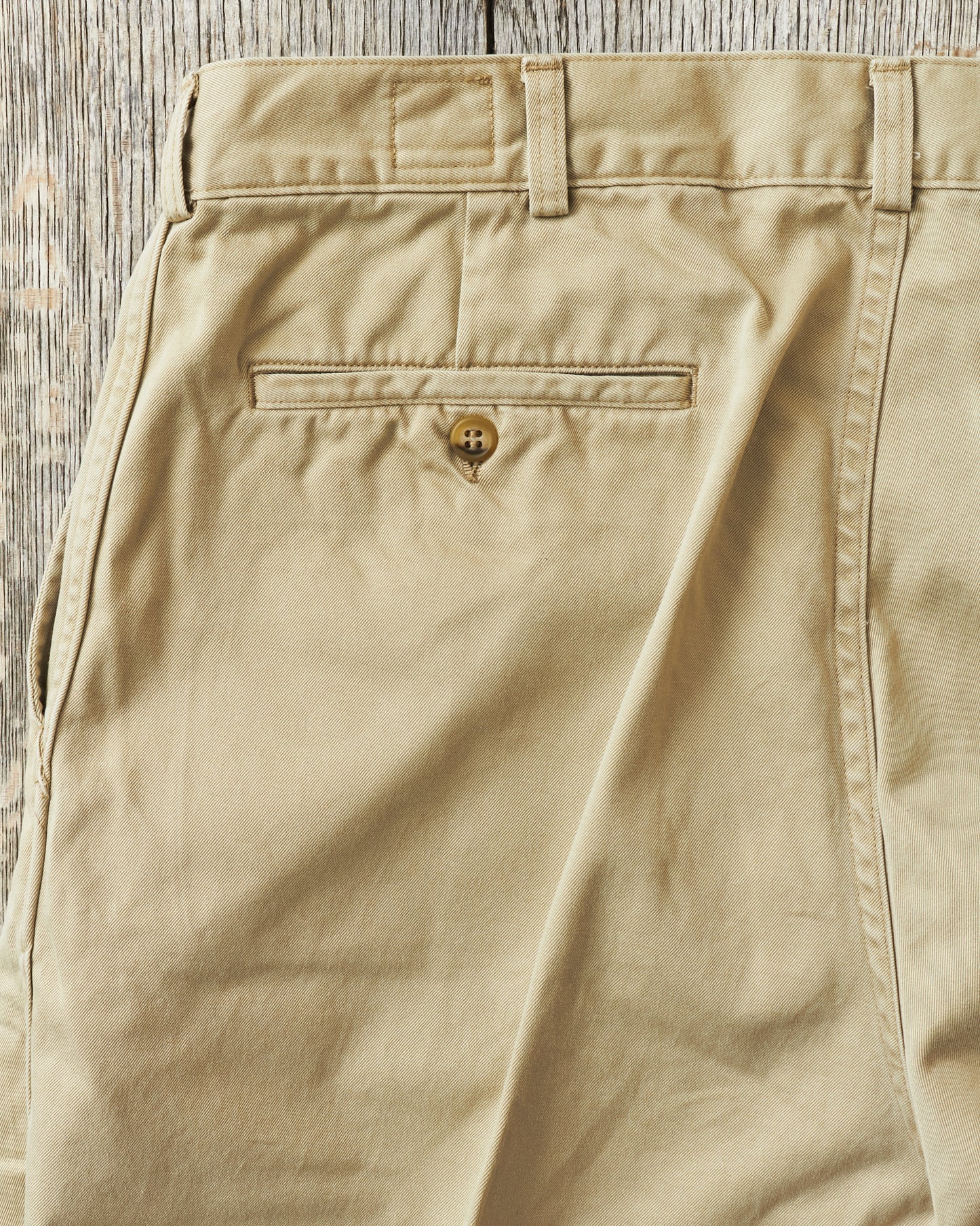 OrSlow 5021 Two Tuck Wide Trousers Khaki