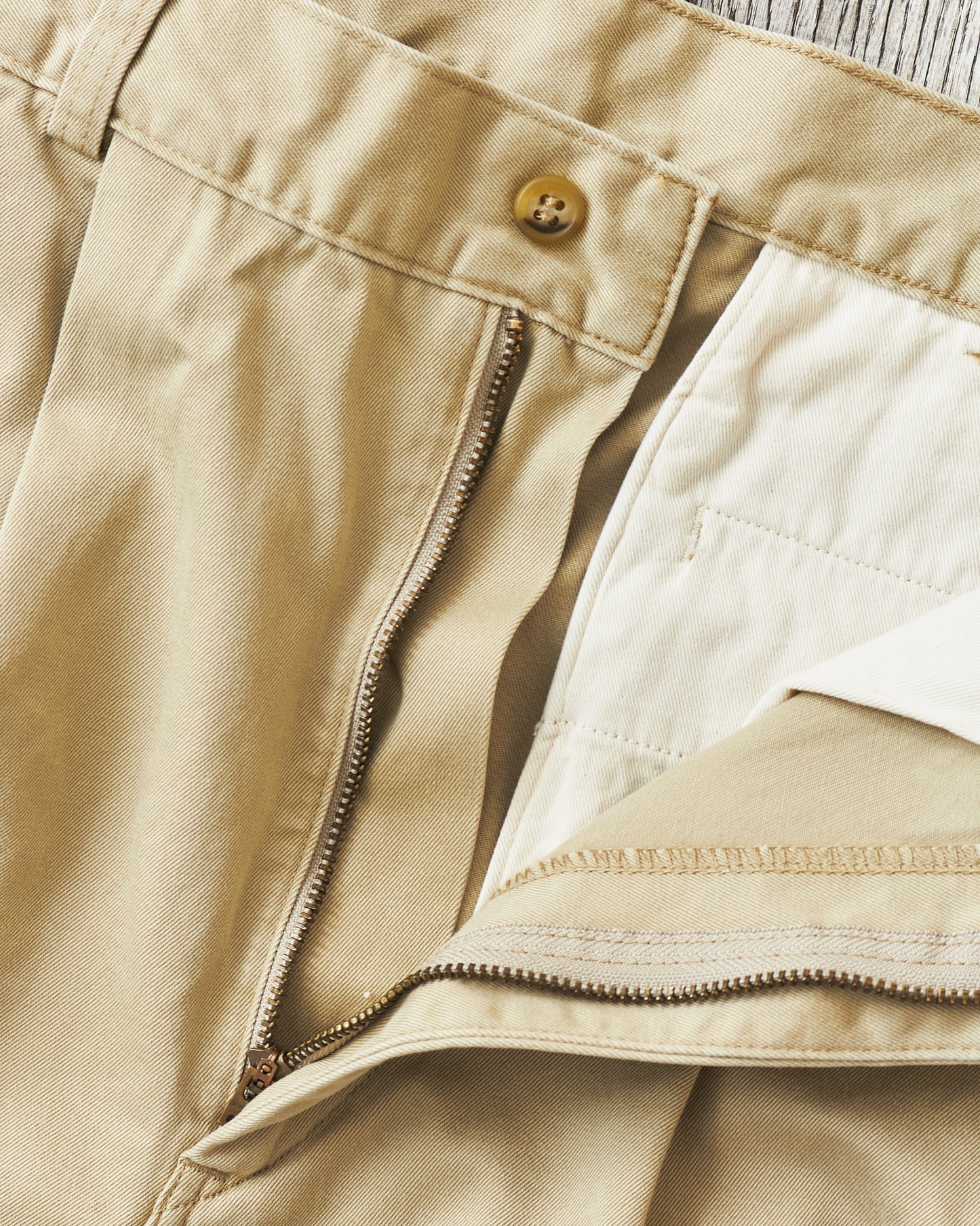 OrSlow 5021 Two Tuck Wide Trousers Khaki