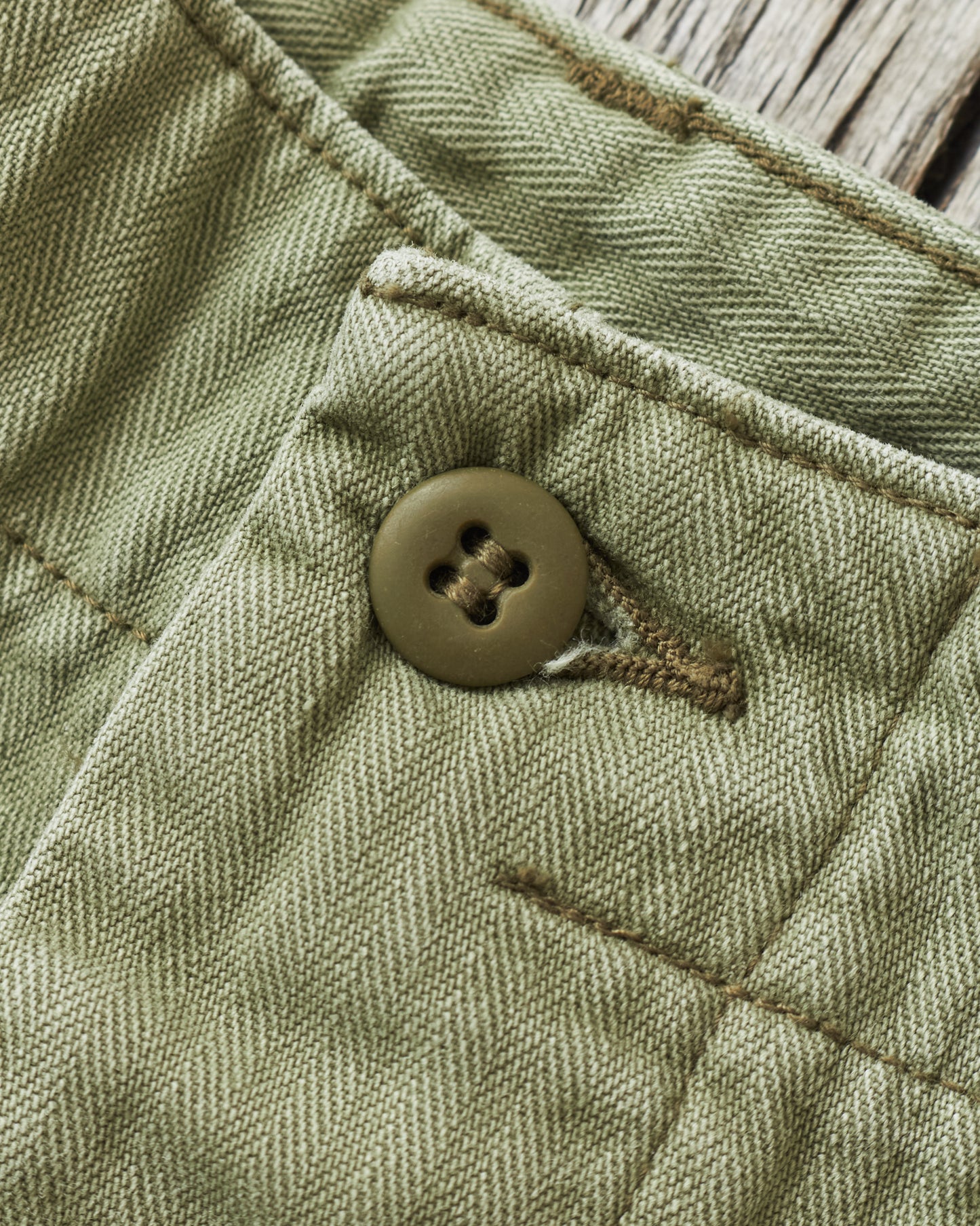 OrSlow 7103 Herringbone Twill Summer Fatigue Shorts Green