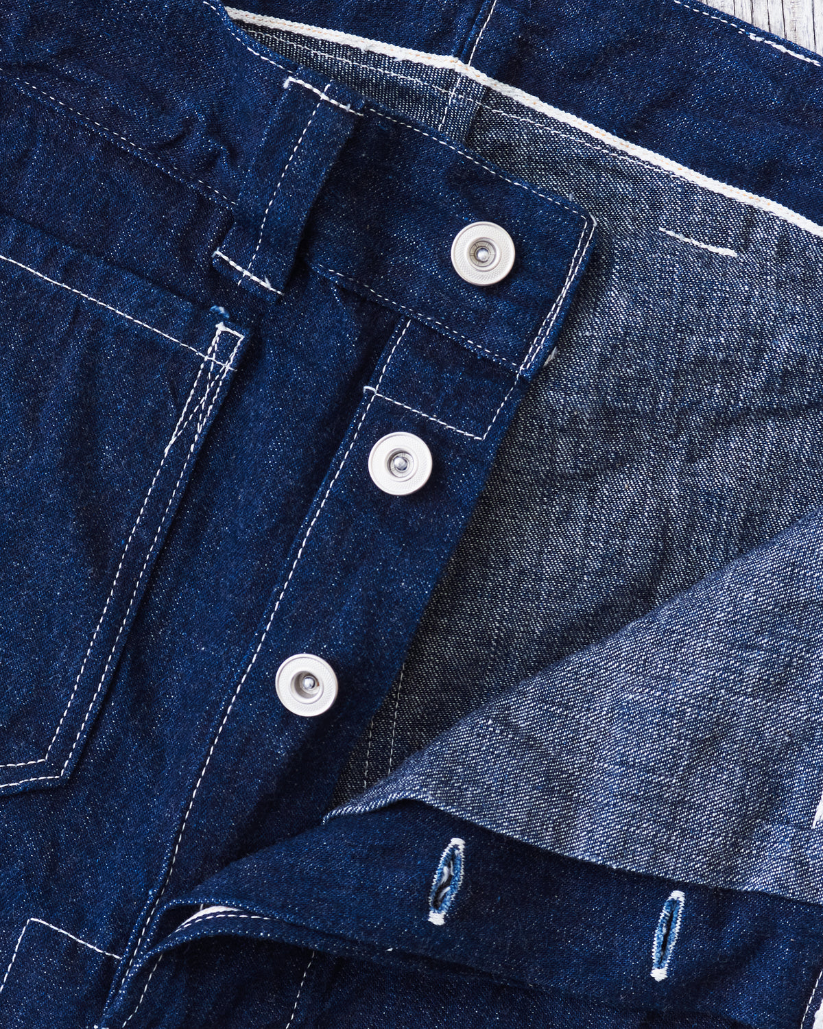Warehouse & Co X John Gluckow Lot JG-01 1910s Netmaker's Trousers One Wash