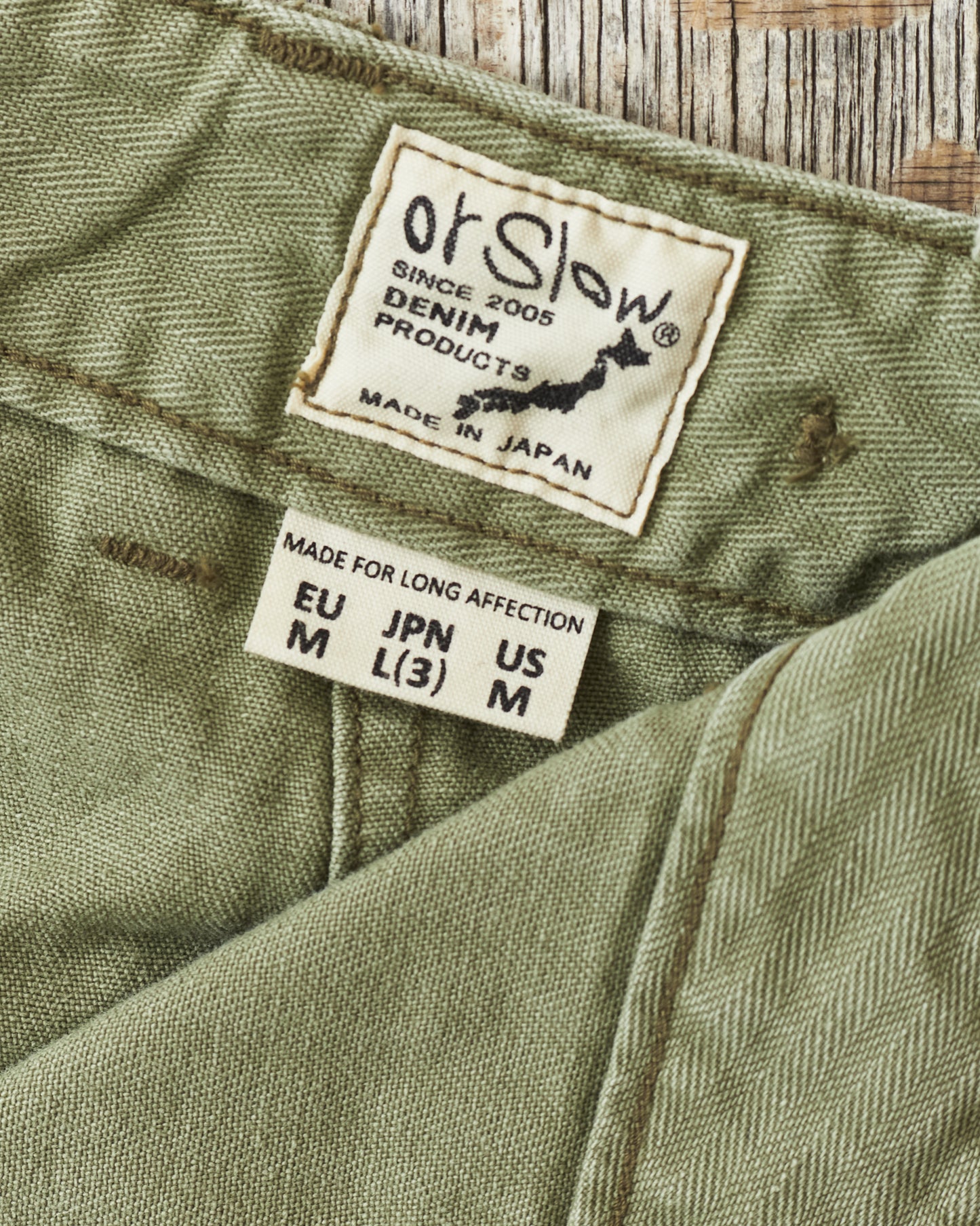 OrSlow 7103 Herringbone Twill Summer Fatigue Shorts Green