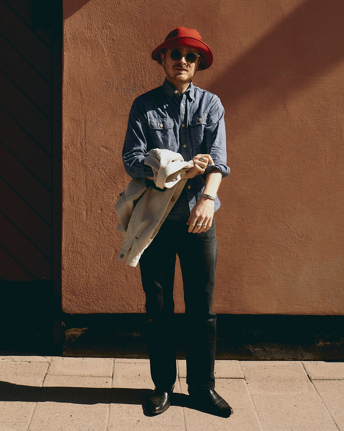 Papa Nui Cap Co. Sierra Red Cotton Hat