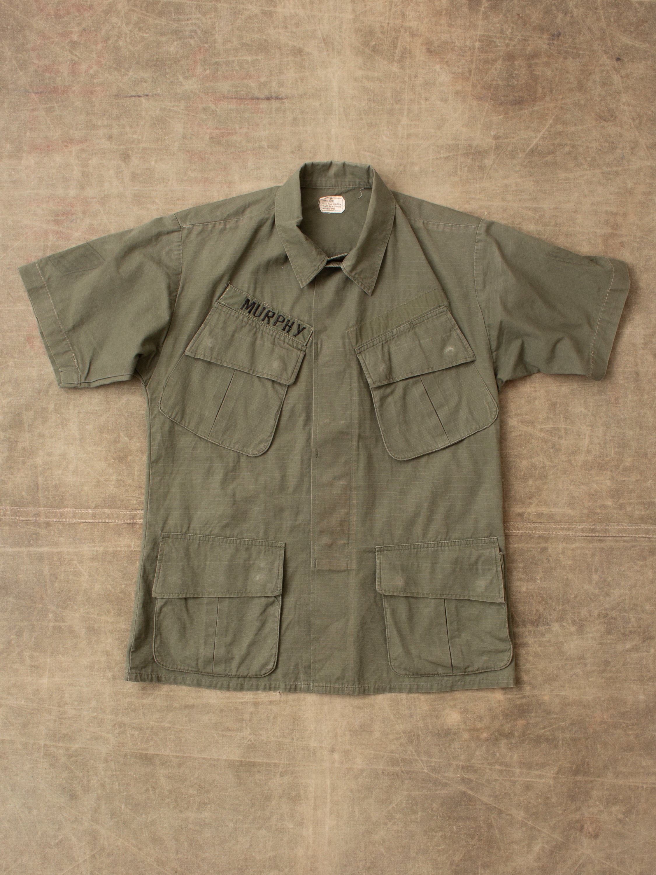 Vintage 1968 US Army Ripstop Tropical Short Sleeved Jacket