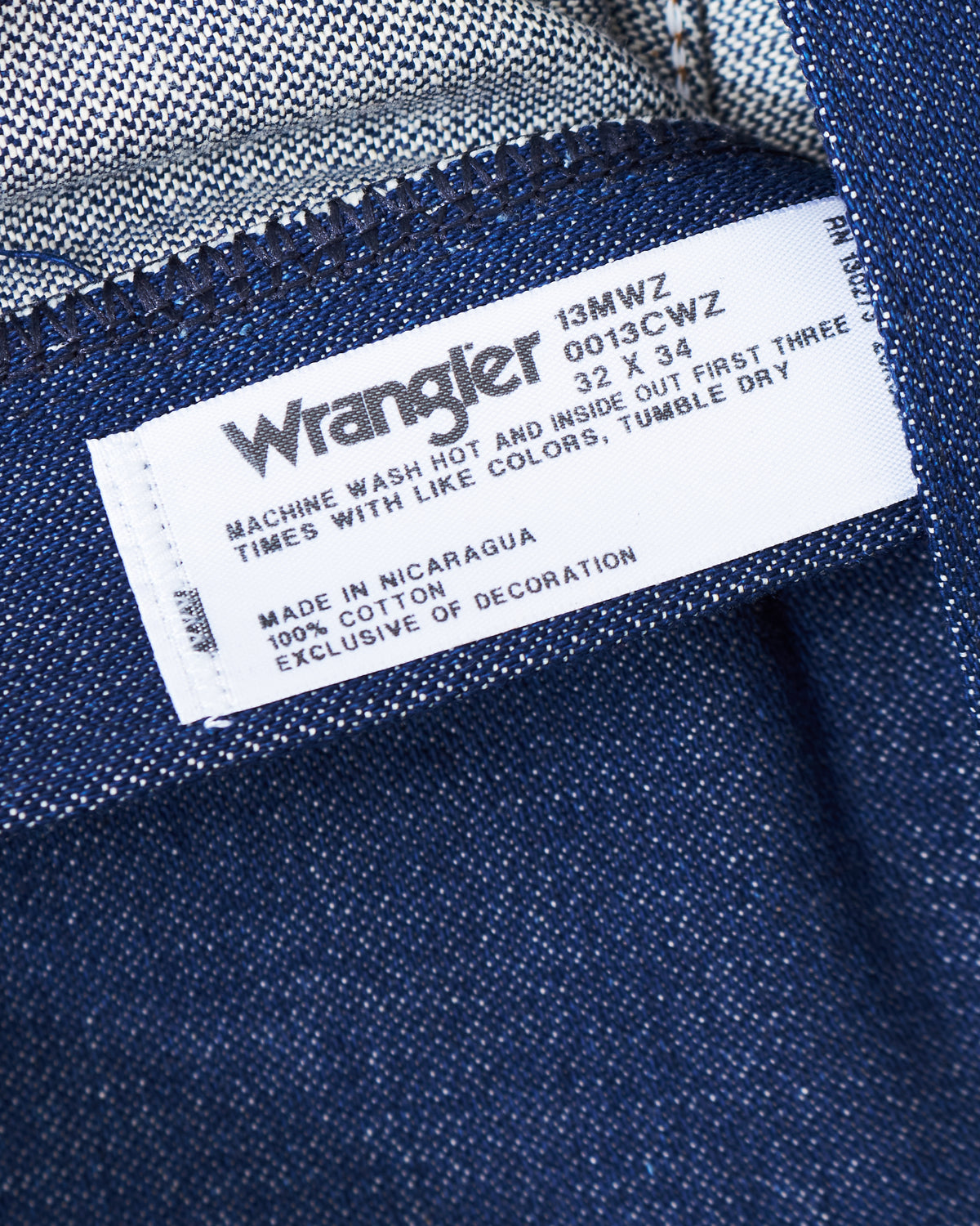 Second Hand Wrangler 13MWZ Rigid New With Labels W32 L34