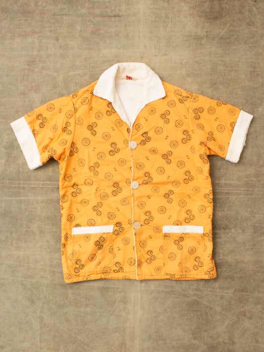 Vintage 50's Laguna Cabana Shirt Terry Cloth Lining