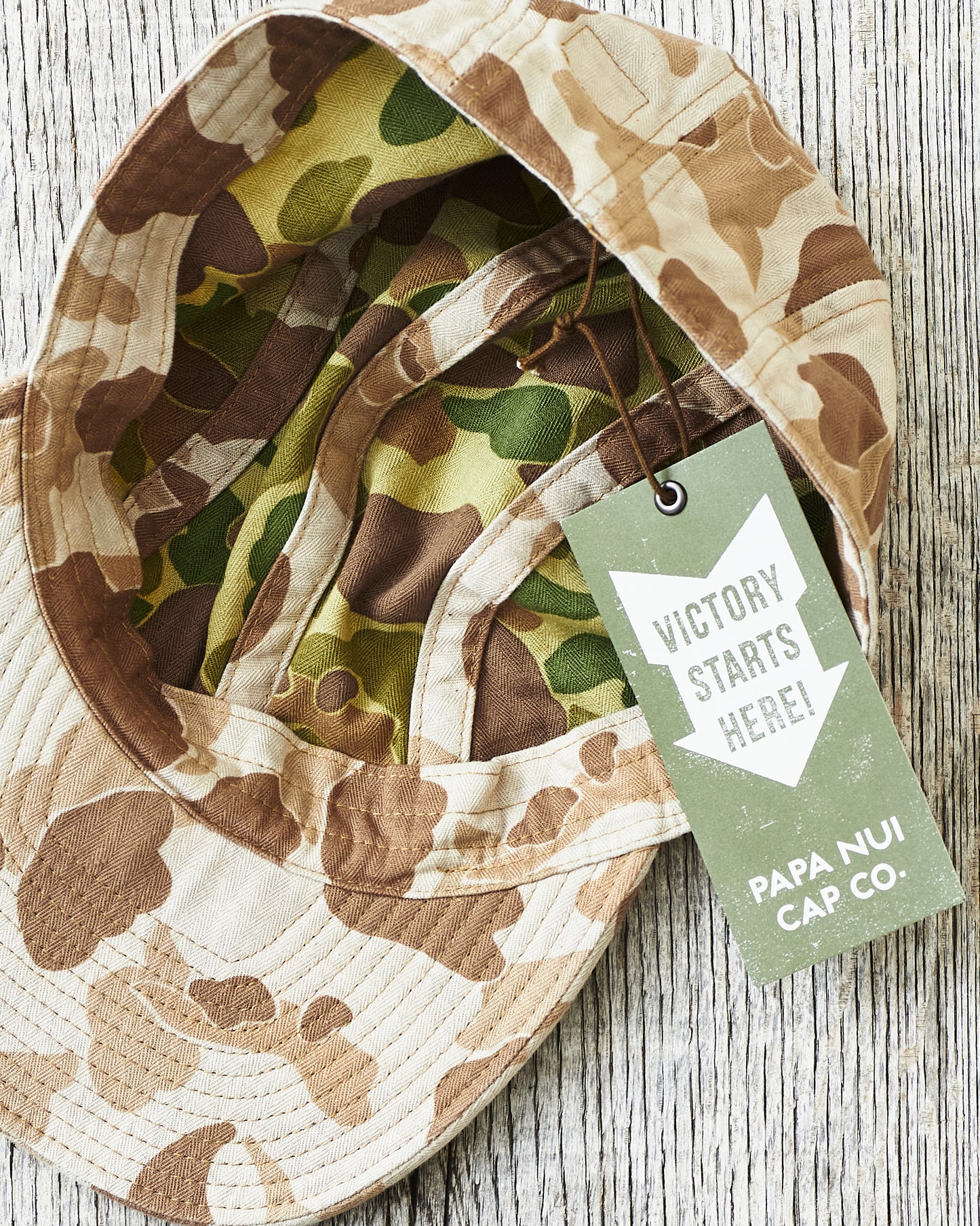 Papa Nui Cap Co. Hellcat Brown Frog Camo Cap