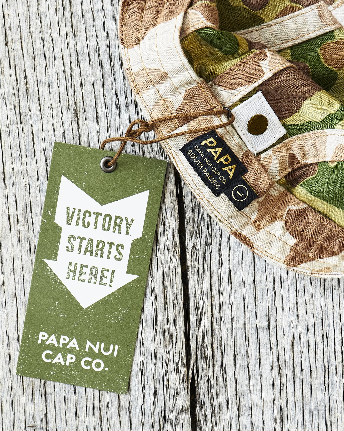 Papa Nui Cap Co. Hellcat Brown Frog Camo Cap